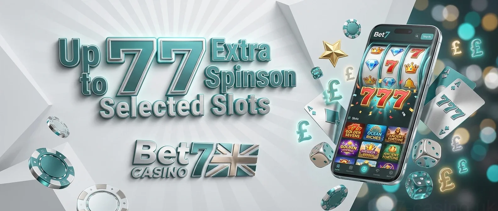 Up to 77 Extra Spinson Selected Slots